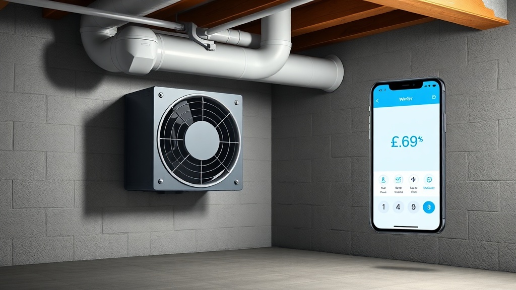 RadonClear Whole-Home System Smart Home Energy Monitoring Setup